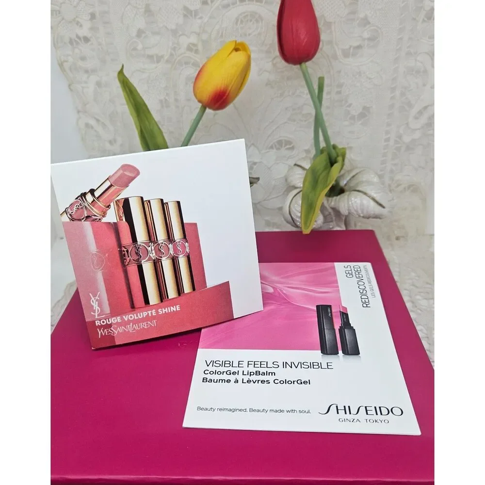 CLE DE PEAU/ SHISEIDO/ YSL X2/ LIPSTICK SAMPLE BUNDLE NEW